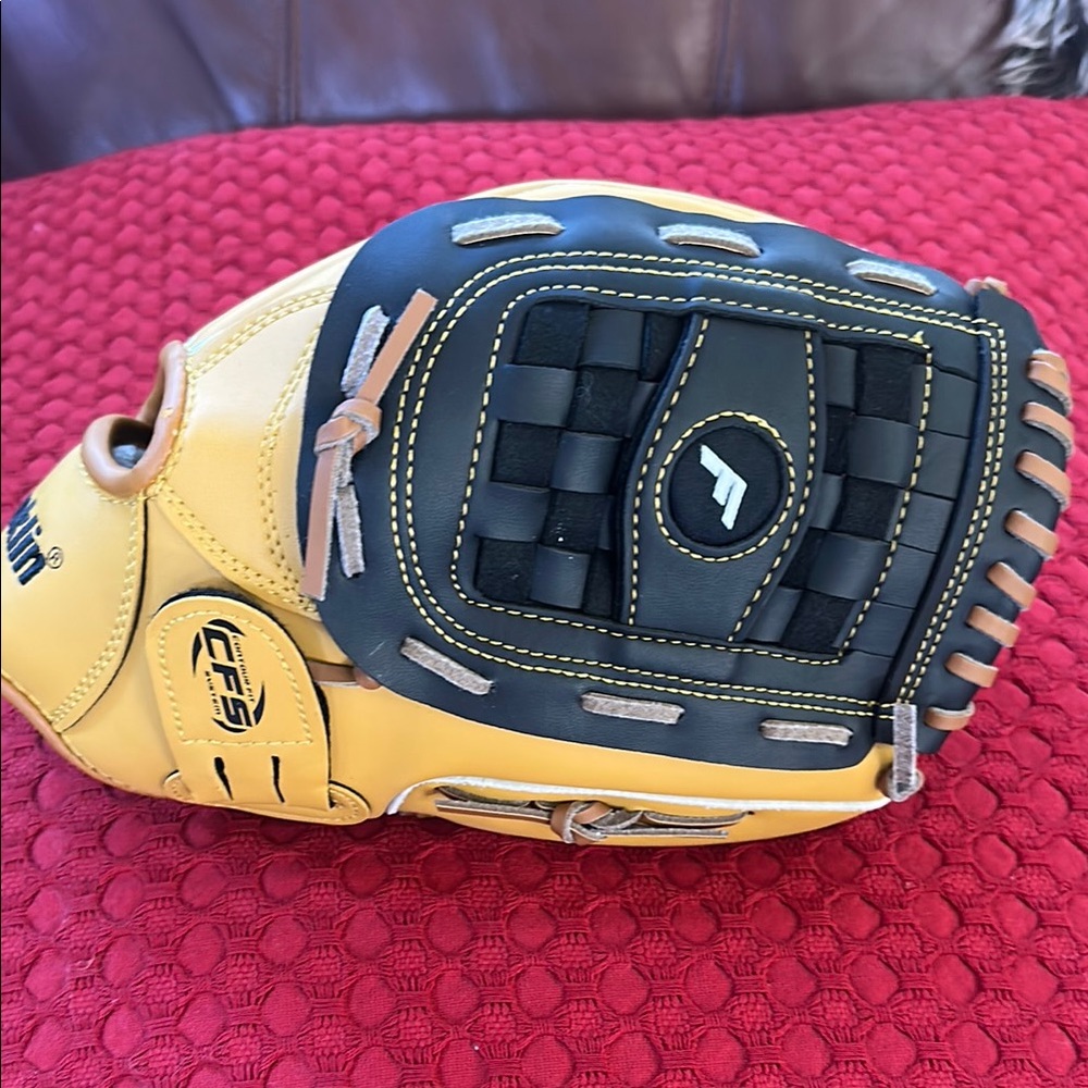 Yellow and Black Franklin Baseball Glove